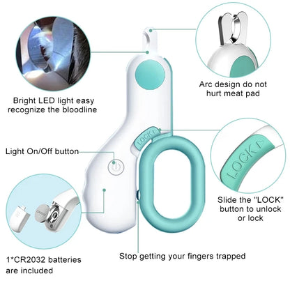 LED Light Nail Clipper